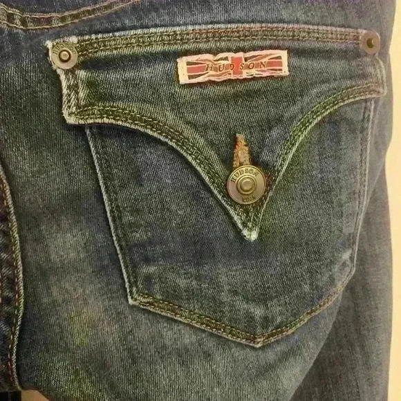 Hudson Womens Jeans Ginny Straight Ankle with Cuff, size 25 - Picture 8 of 12